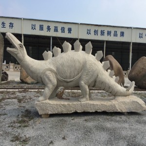 Kamienne rzeźby i rzeźby dinozaurów na dużą skalę z delfinami Naturalne czyste dzieła sztuki